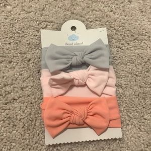 Cloud Island Baby Girl Head Wraps